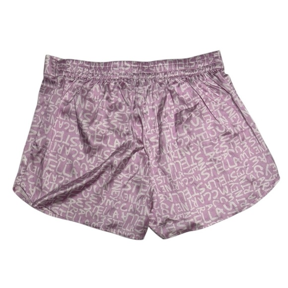 New Stella McCartney Pink Silk Graffiti Pajama Shorts Size Medium - Picture 8 of 8